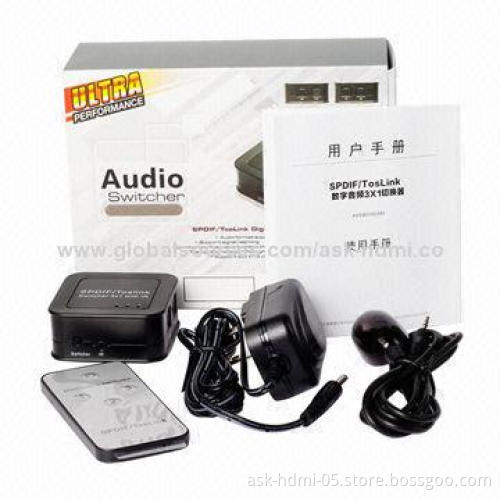 Optical/Toslink 3-In 1-Out Switch